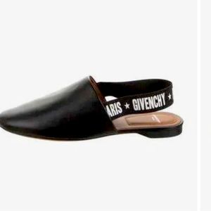 Preloved givenchy graphic print logo slingback